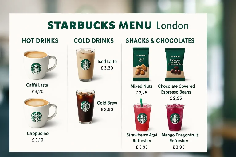 Starbucks London Menu