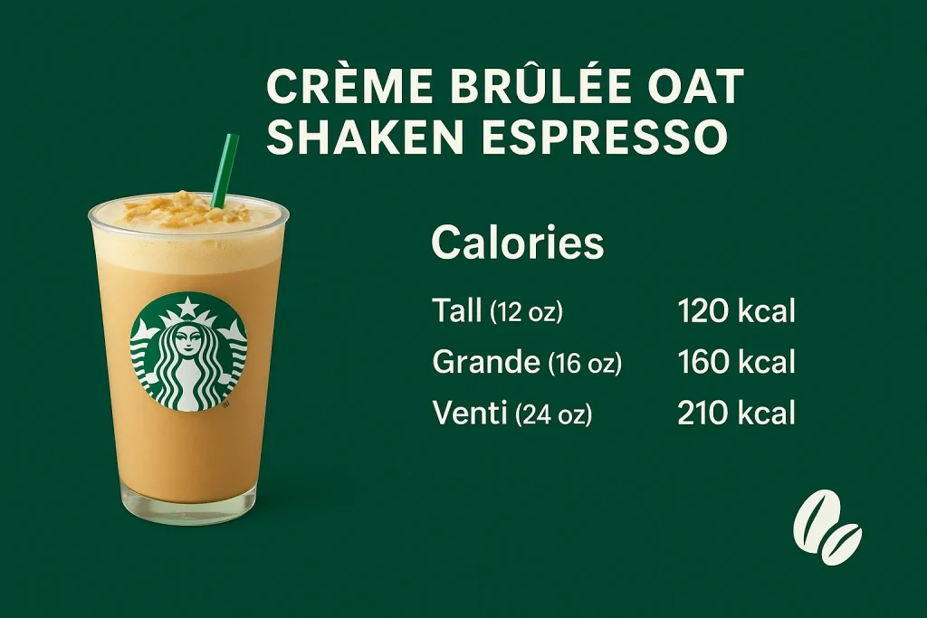 Creme Brulee Oat Shaken Espresso Calories