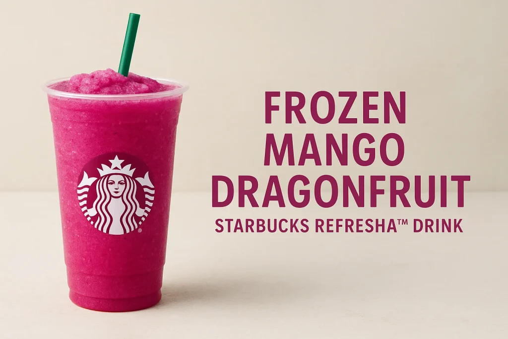 Frozen Mango Dragonfruit Starbucks Refresha Drink