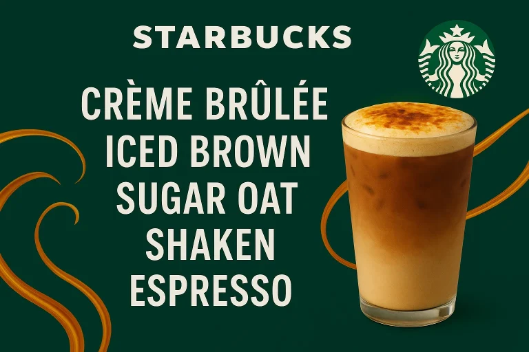 Starbucks Crème Brûlée Iced Brown Sugar Oat Shaken Espresso