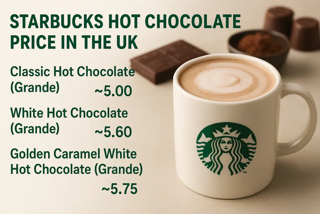 Starbucks Hot Chocolate Price in the UK