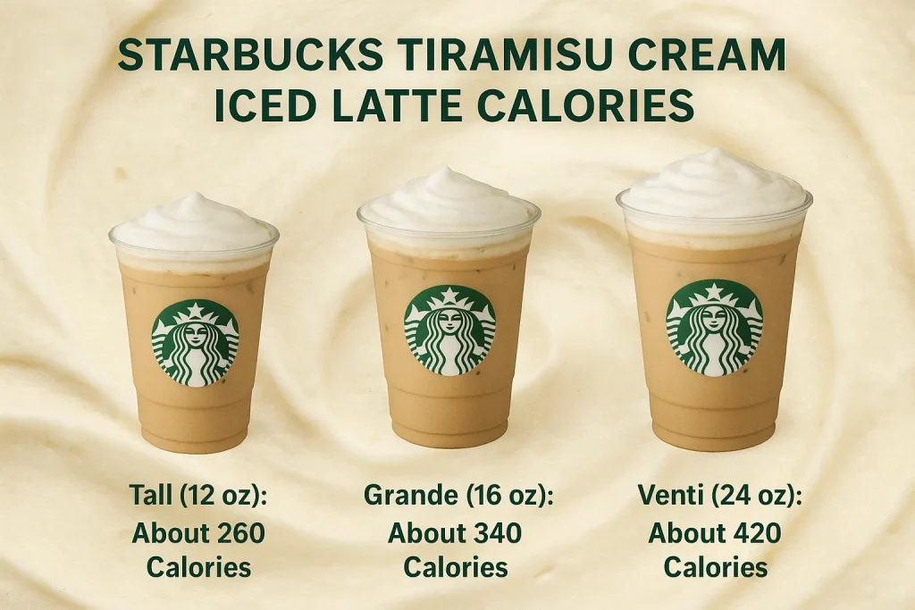 Starbucks Tiramisu Cream Iced Latte Calories