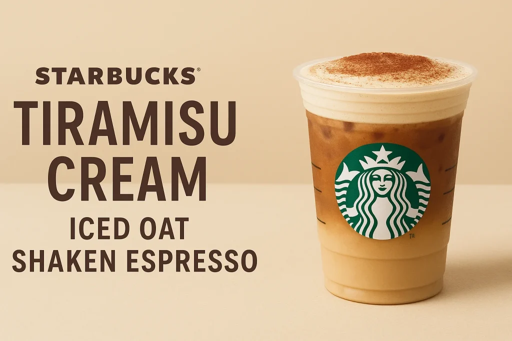 Starbucks Tiramisu Cream Iced Oat Shaken Espresso