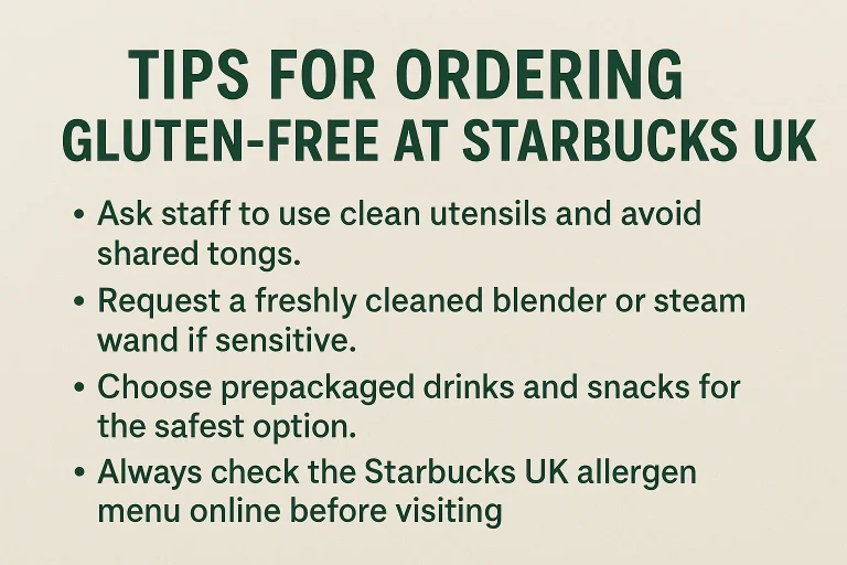 Tips for Ordering Gluten Free at Starbucks UK