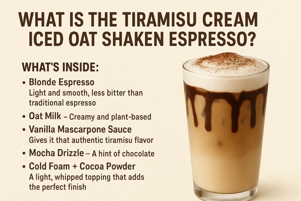 What Is the Tiramisu Cream Iced Oat Shaken Espresso