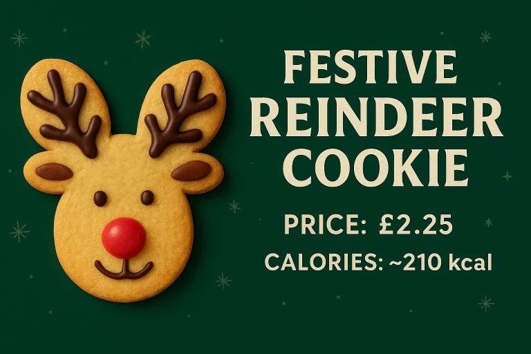 Festive Reindeer Cookie