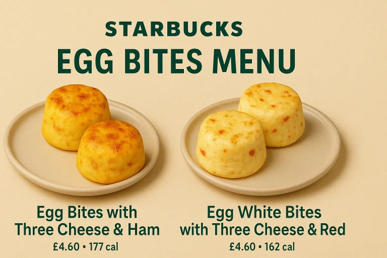 Starbucks Egg Bites menu