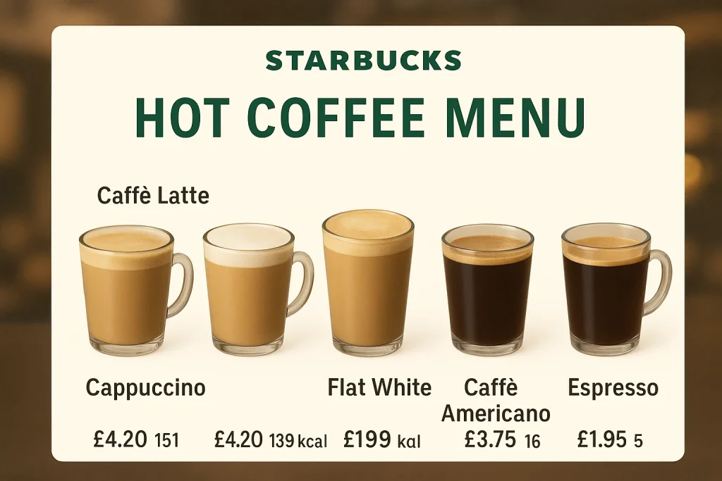 Starbucks Hot Coffee Menu