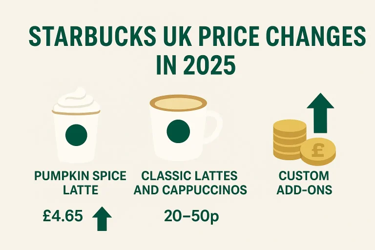 Starbucks UK Price Changes in 2025