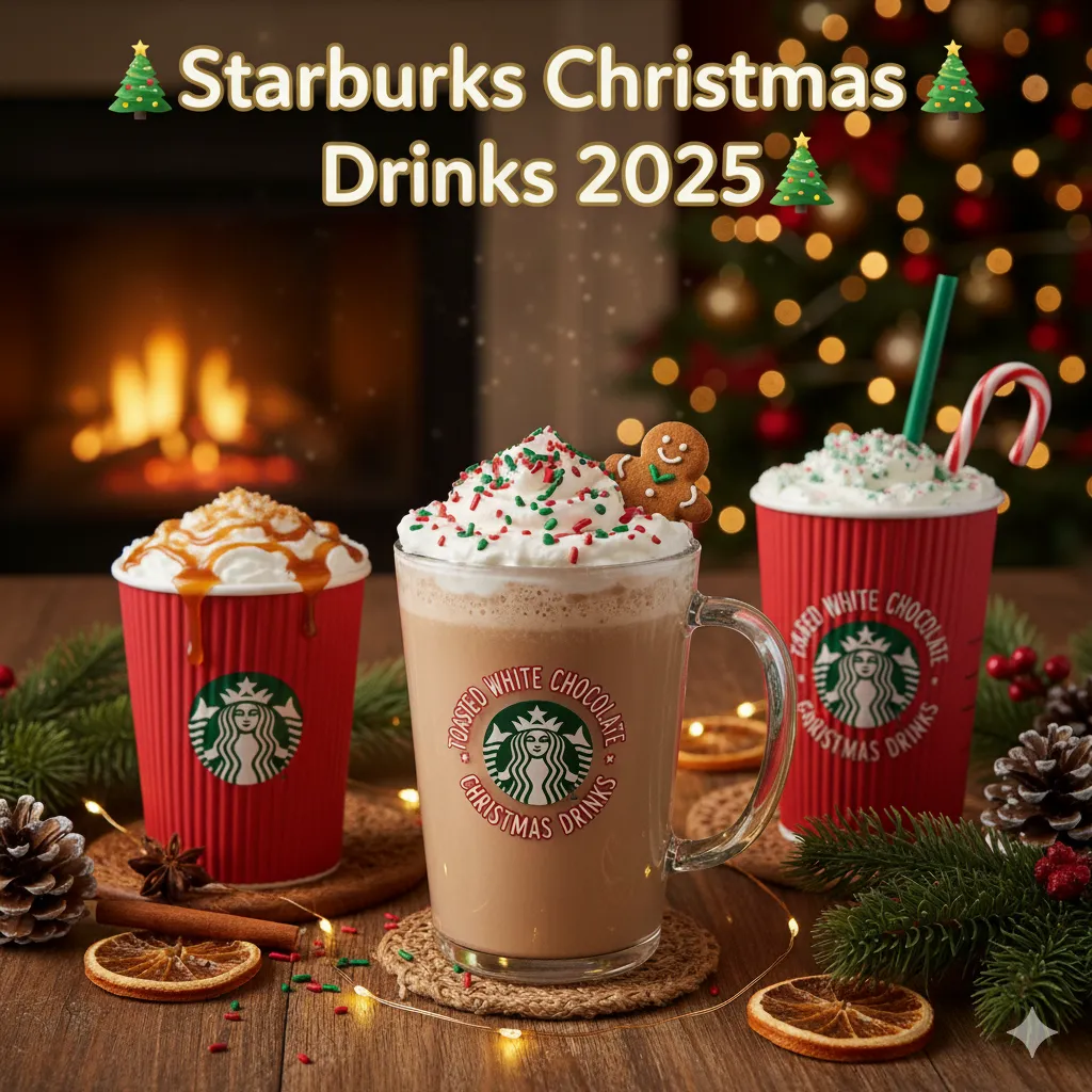 starbucks Christmas Drinks Menu 2025