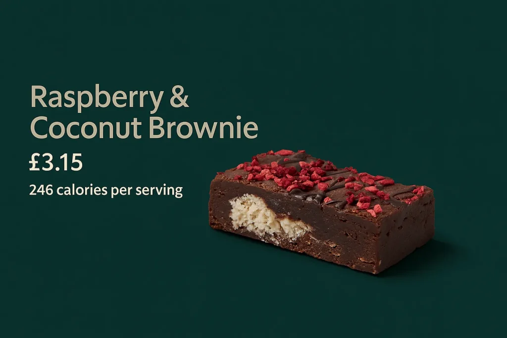 Raspberry & Coconut Brownie