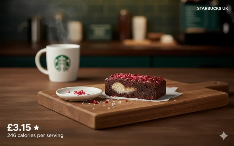 Raspberry & Coconut Brownie Starbucks