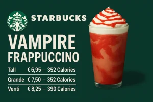 Starbucks Vampire Frappuccino prices