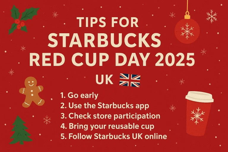 Tips for Starbucks Red Cup Day 2025 UK