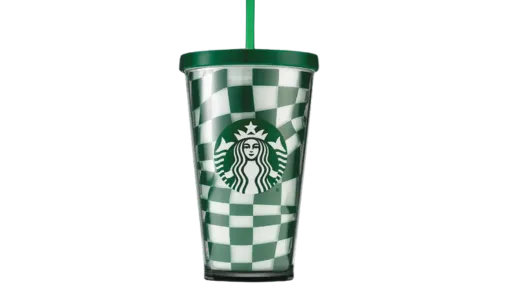 Cold Cup Grid Green