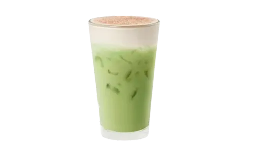 Iced Gingerbread Cream Matcha Latte