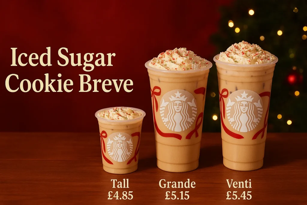 Starbucks Christamas Iced Sugar Cookie Breve Price