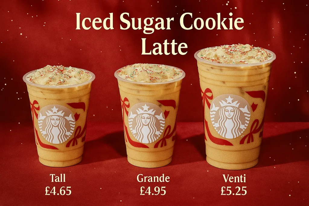 Starbucks Christamas Iced Sugar Cookie Latte Price