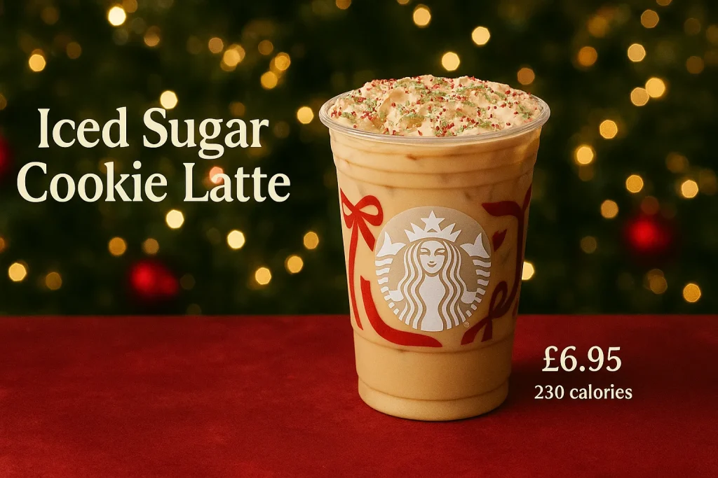 Starbucks Christamas Iced Sugar Cookie Latte UK