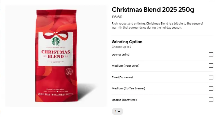 Starbucks® Christmas Blonde Roast