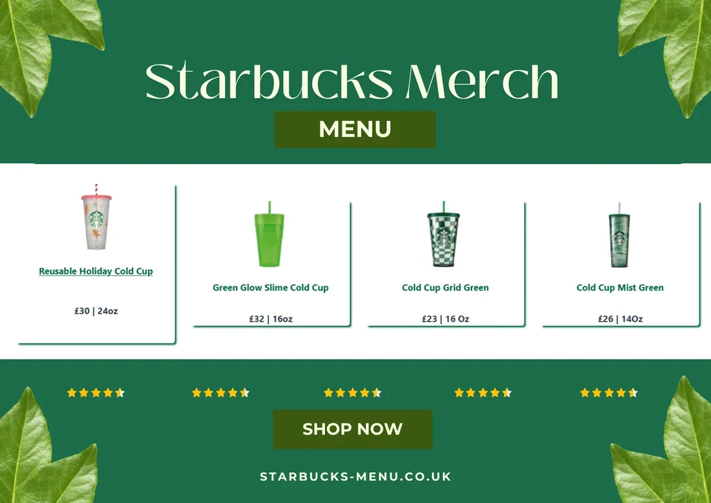starbucks uk christmas merch