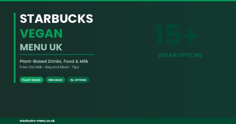 Starbucks Vegan Menu UK